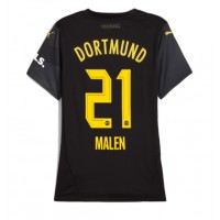 Dres Borussia Dortmund Donyell Malen #21 Preč pre Ženy 2024-25 Krátky Rukáv